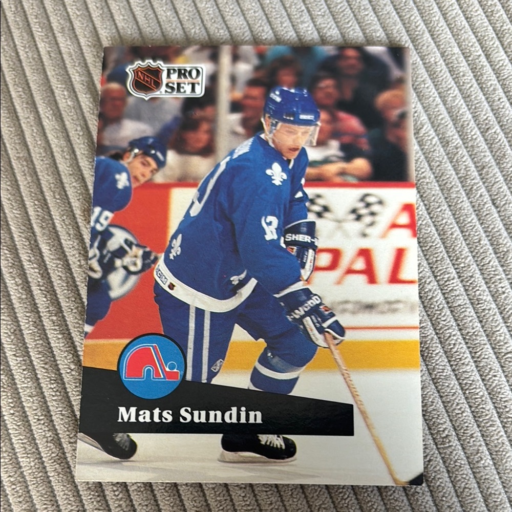 CCM Pro Set Hockey Card - Blue and White